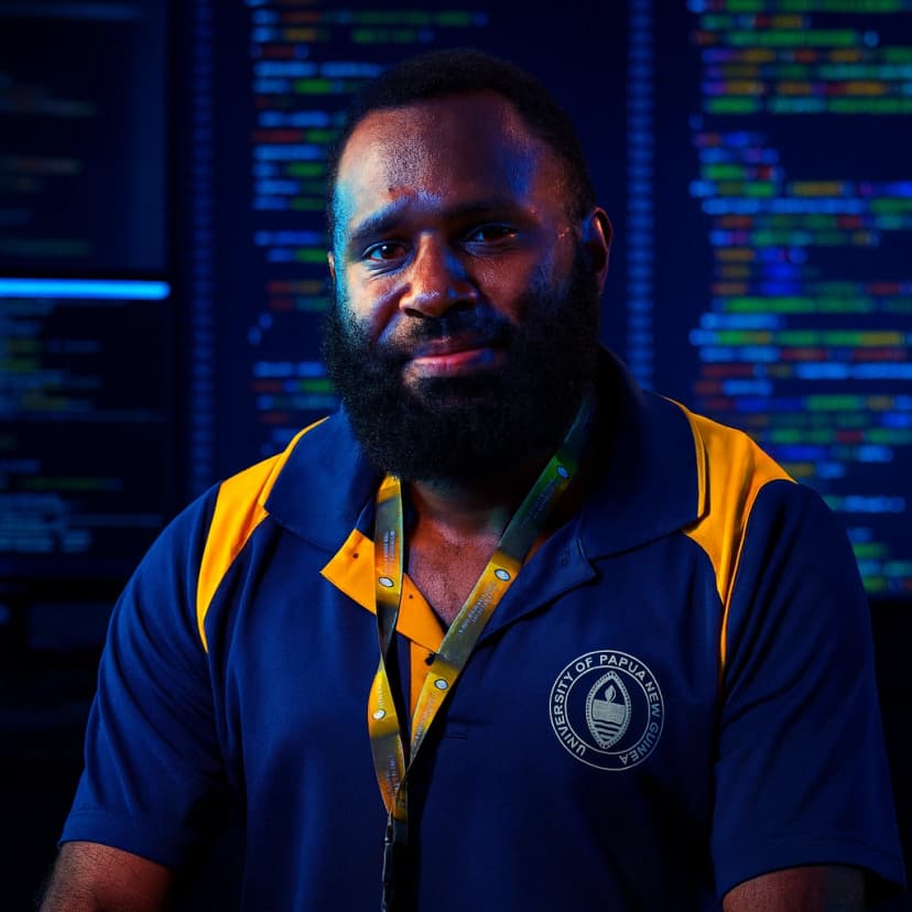Christopher Nia, website developer in Papua New Guinea and founder of The 404 Fixers